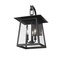 Z-Lite Rainer 3 Light Outdoor Wall Light, 11.5in. W x 19in. H, Black 5015M-BK - alternate 8